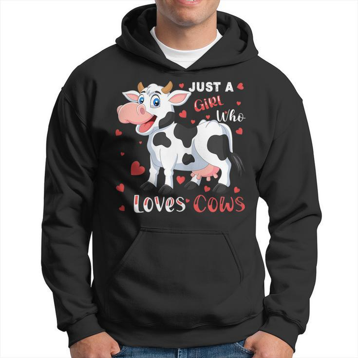 Just A Girl Who Loves Cows Design For A Girl Loves Cows  Hoodie
