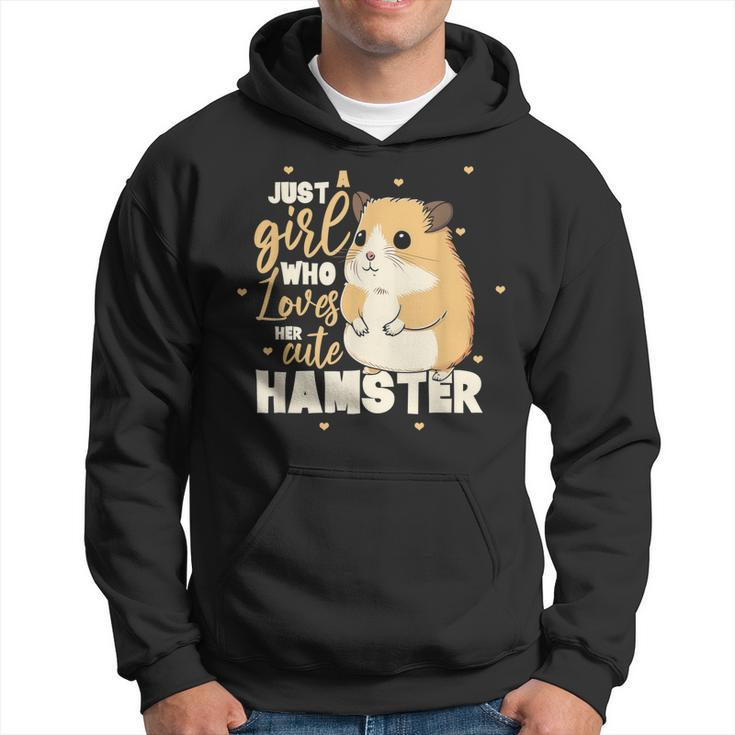 Just A Girl Who Loves Her Cute Hamster National Pet Day Hoodie