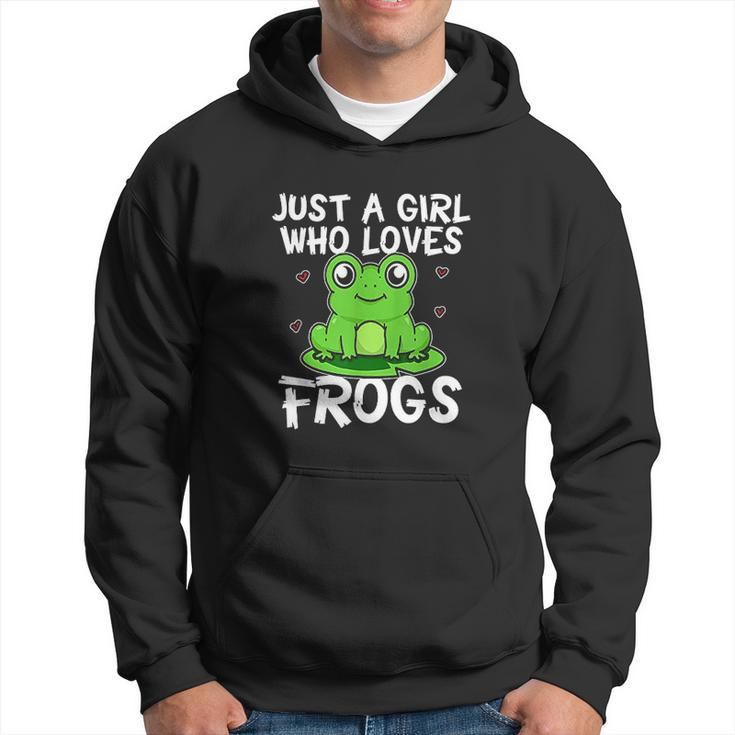 Just A Girl Who Loves Frogs Cute Green Frog Costume Men Hoodie