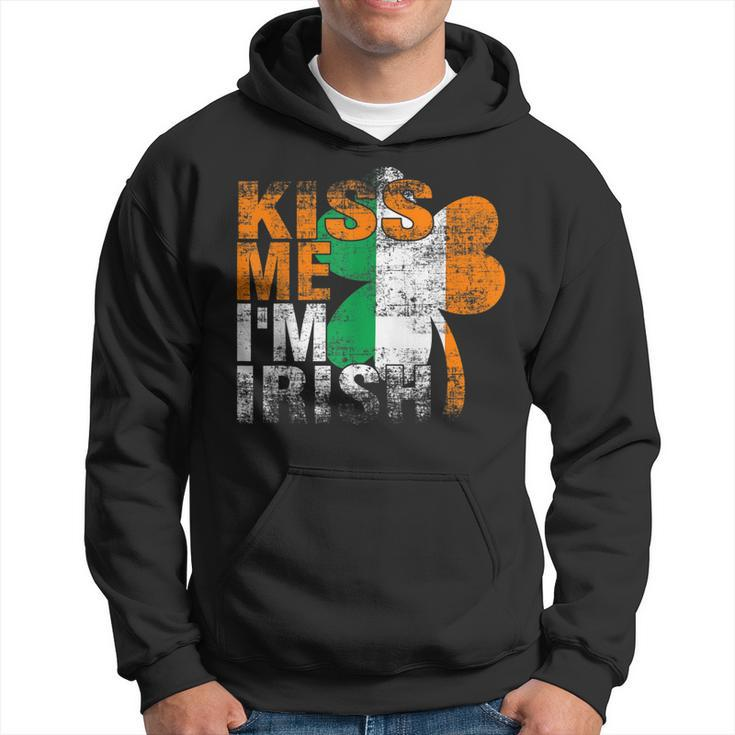 Kiss Me Im Irish Flag Saint Patrick Day Shamrock Gifts  Hoodie