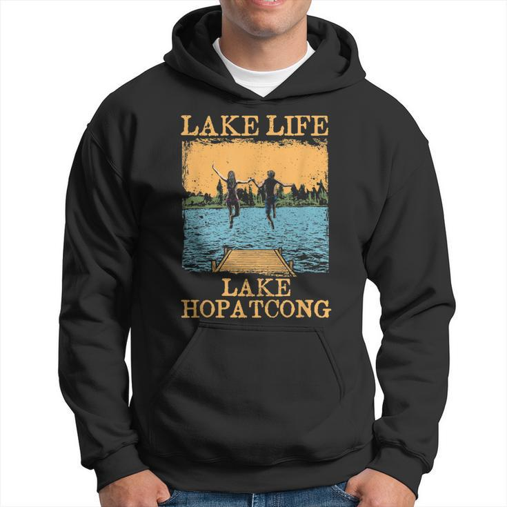 Lake Life Lake Hopatcong Swimming New Jersey Swimmer Camping Men Hoodie