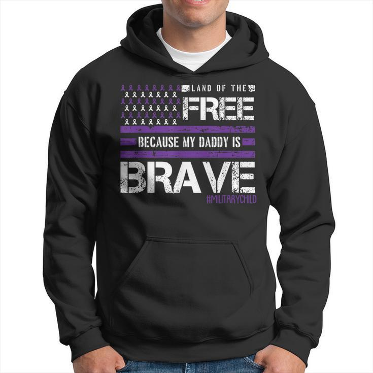 Land Of The Free Month Of The Military Child American Flag  Hoodie