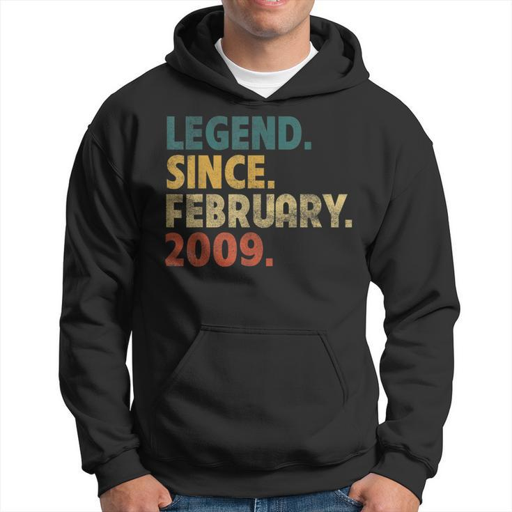 Legend Since February 2009 14Th Birthday 14 Year Old Gift  Hoodie