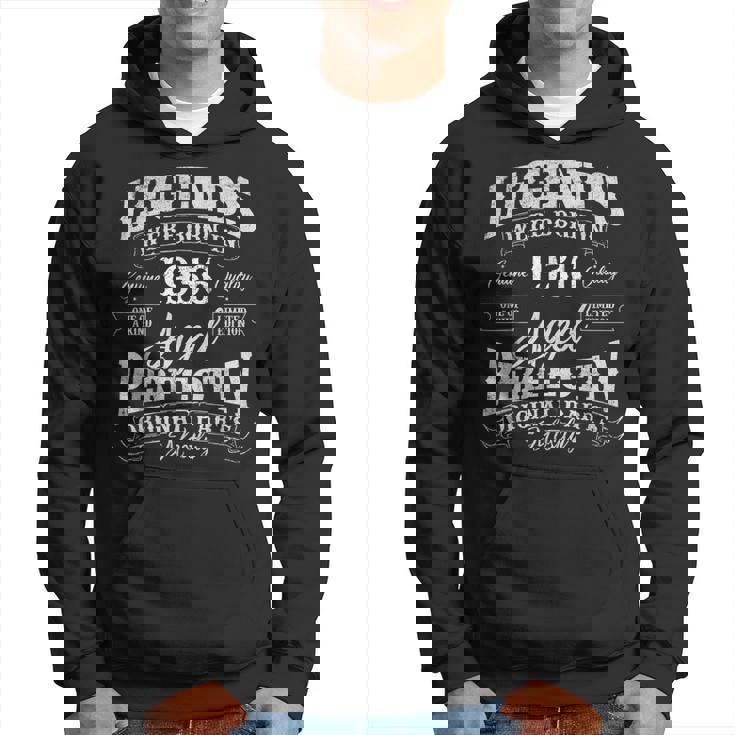 Legends Were Born In 1936 Year Of Birth Birthday  Hoodie