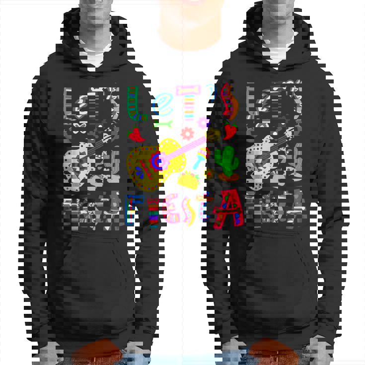 Lets Fiesta Cinco De Mayo Mexican Guitar Fiesta Hoodie