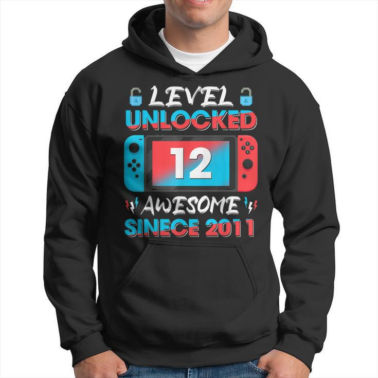 Level 12 Unlocked Awesome Since 2011 12Th Birthday Gaming  V2 Hoodie