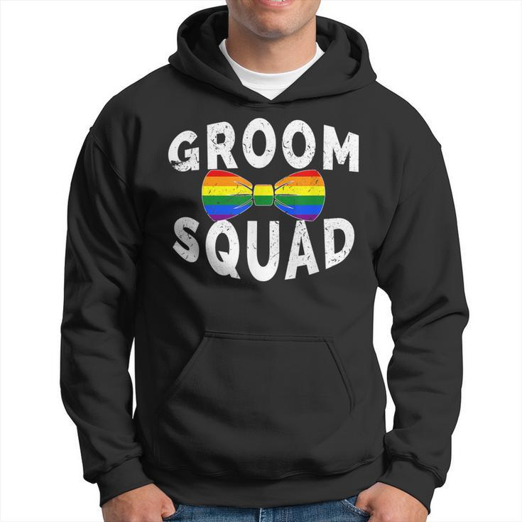 Lgbt Pride Gay Bachelor Party Grooms Squad Engagement Hoodie