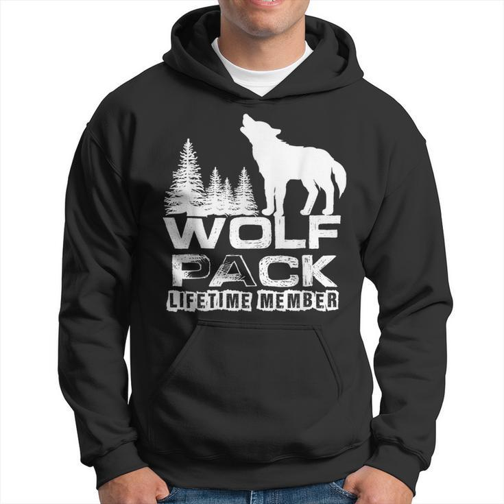 Lifetime Wolf Pack Member | I Love Wolves Funny Wolves  Hoodie