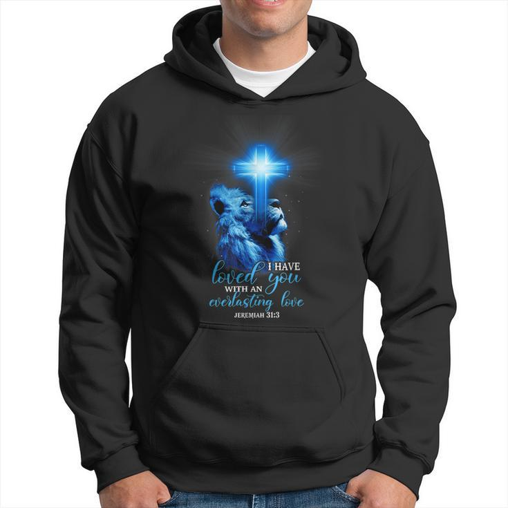 Lion Cross Christian Saying Religious Quote  V2 Hoodie