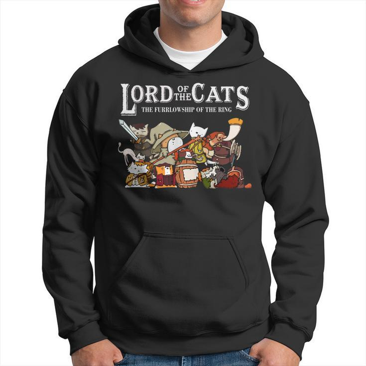 Lord Of The Cats The Furrlowship Of The Ring Funny Cats  Hoodie