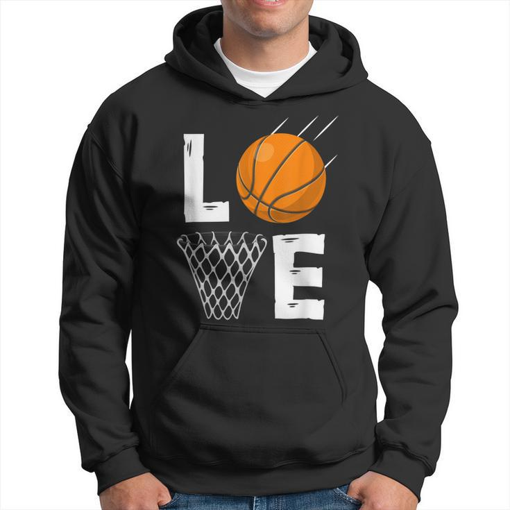 Love Basketball Funny Sports Valentines Day Costume  Hoodie