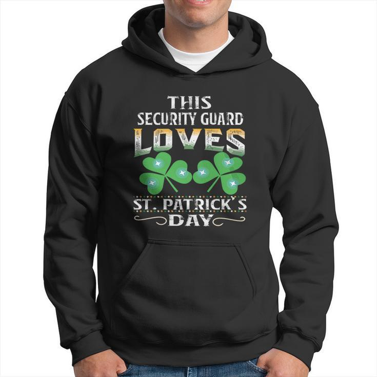 Lucky Shamrock This Security Guard Loves St Patricks Day Job Title Men Hoodie