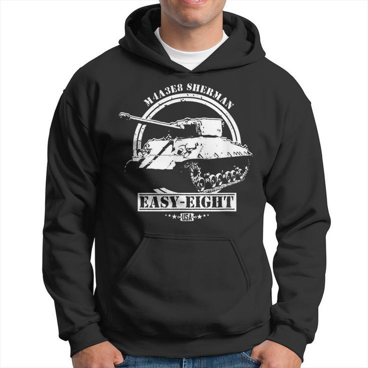 M4a3e8 Sherman Tank Easy Eight Usa Gift For A Wwii Veteran  Men Hoodie Graphic Print Hooded Sweatshirt