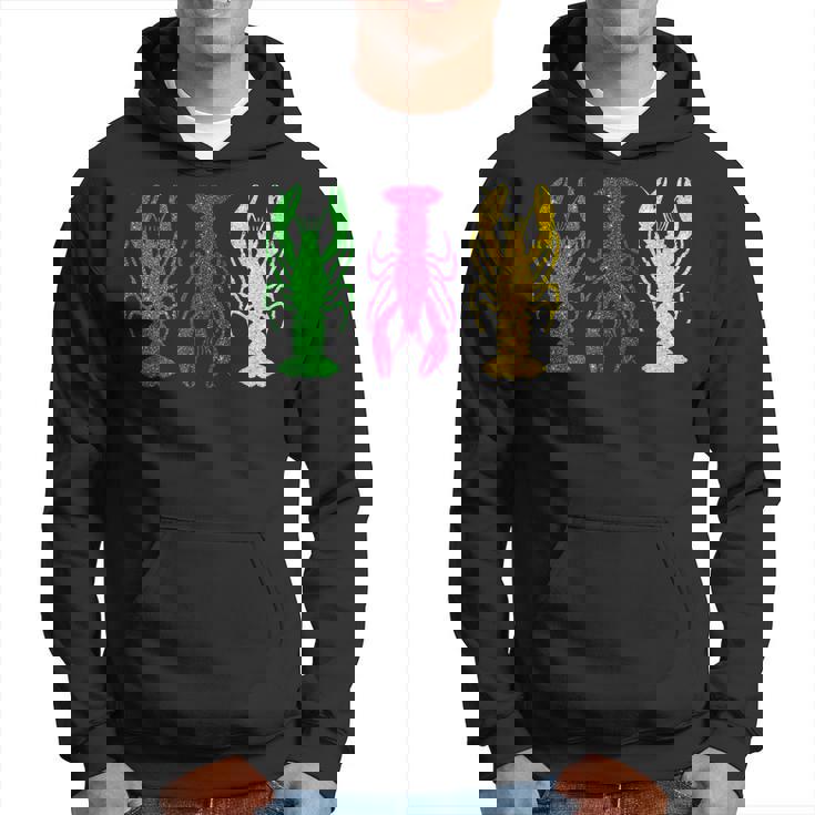 Mardi Gras Crawfish Funny Mardi Gras Carnival Party Festival Hoodie