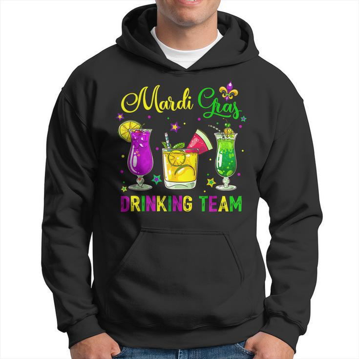 Mardi Gras Drinking Team Carnival Fat Tuesday Lime Cocktail  Hoodie
