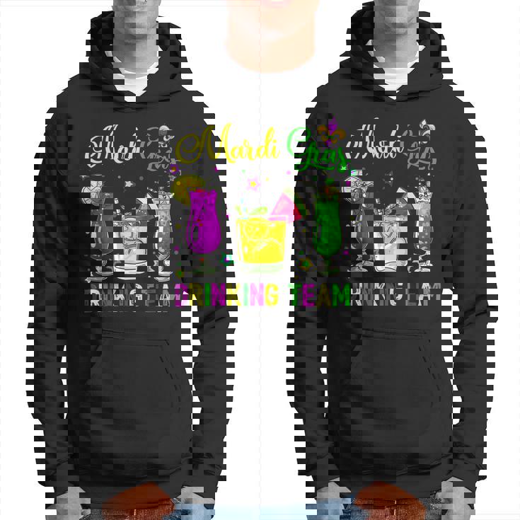 Mardi Gras Drinking Team Carnival Fat Tuesday Lime Cocktail  Hoodie