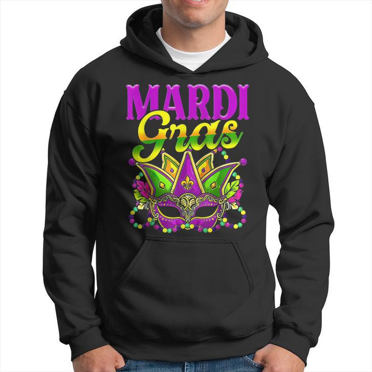 Mardi Gras Mask Beads Funny Party Unique New Orleans Parade  V3 Hoodie