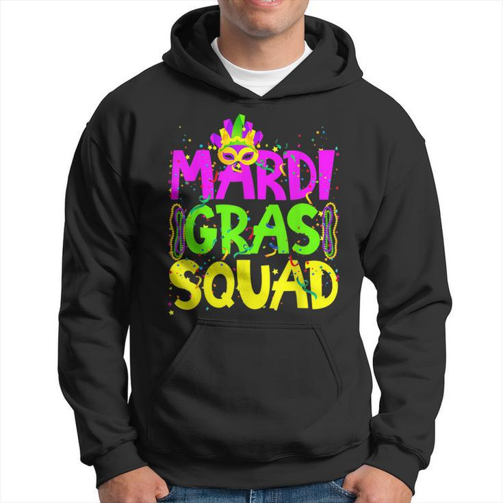 Mardi Gras Squad Party Costume Outfit - Funny Mardi Gras  Hoodie
