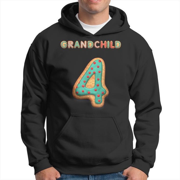 Matching Grandchild Number Christmas Pajamas  4  Men Hoodie Graphic Print Hooded Sweatshirt