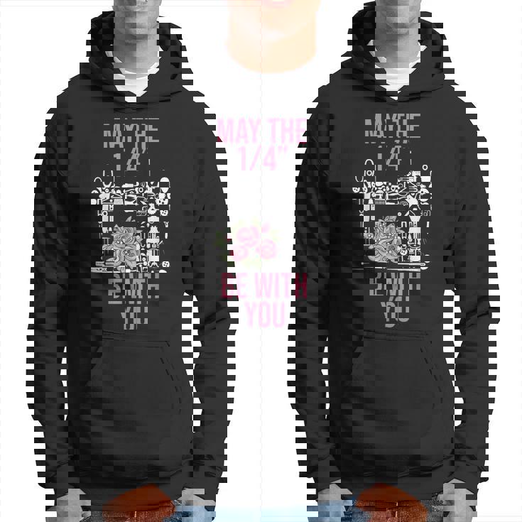 May The 14 Be With You Sewing Machine Quilting Hoodie