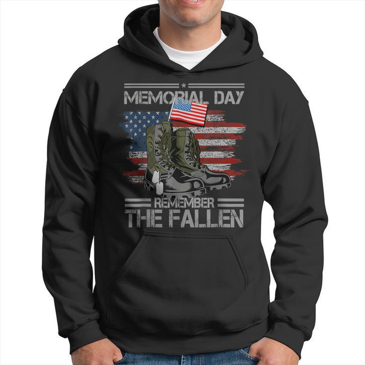 Memorial Day Remember The Fallen Veteran Military Vintage  Hoodie