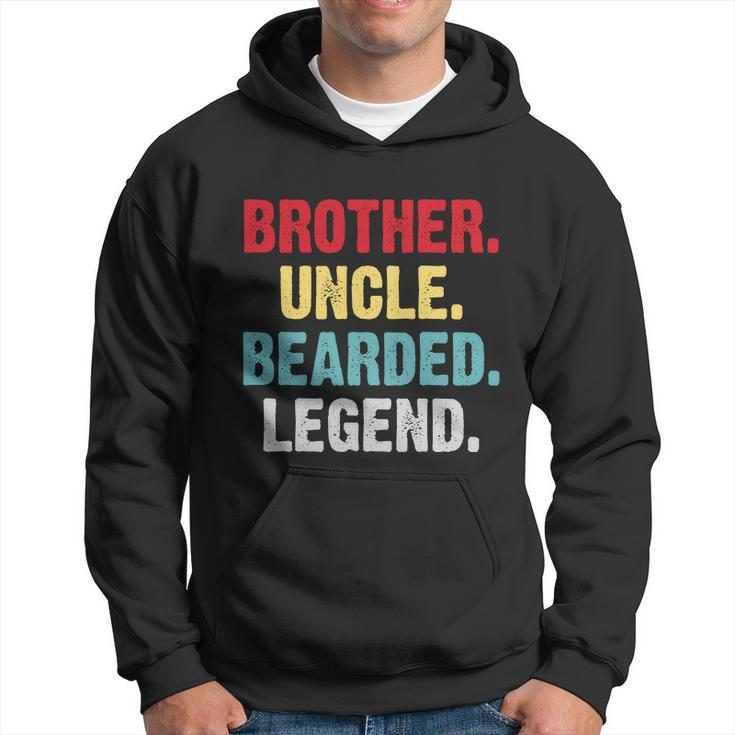 Mens Bearded Brother Uncle Beard Legend Vintage Retro Shirt Funny Funcle Hoodie