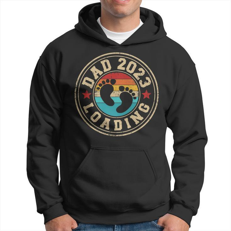 Mens Dad 2023 Loading Vintage Retro For New Daddy Fathers Day   Hoodie