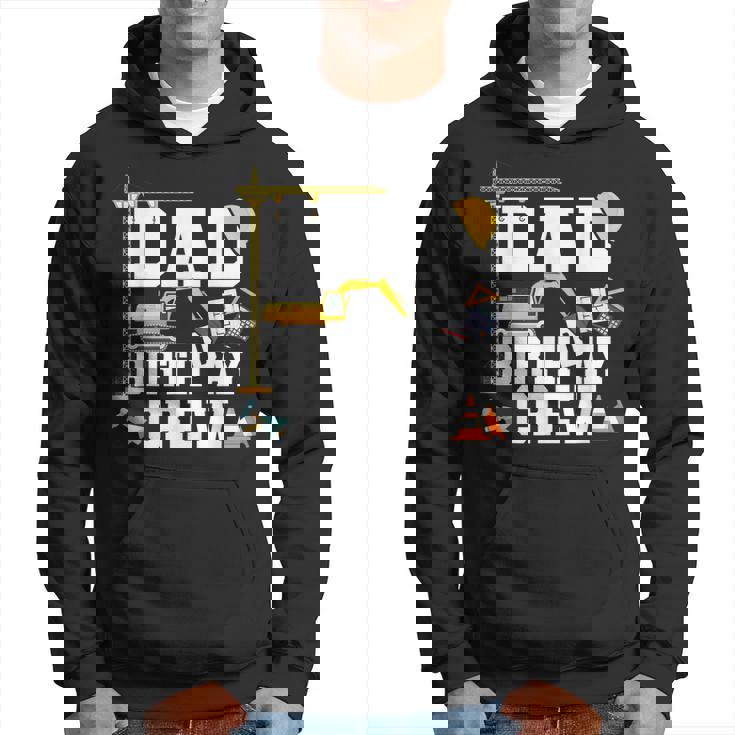 Mens Dad Birthday Crew Shirt Gift Construction Birthday Party Hoodie