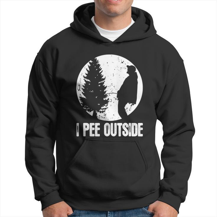 Mens Funny Camping Shirts For Men I Pee Outside Inappropriate Tshirt Hoodie