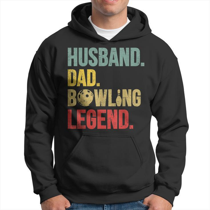 Mens Funny Vintage Bowling  For Bowling Lover Husband Dad  Hoodie