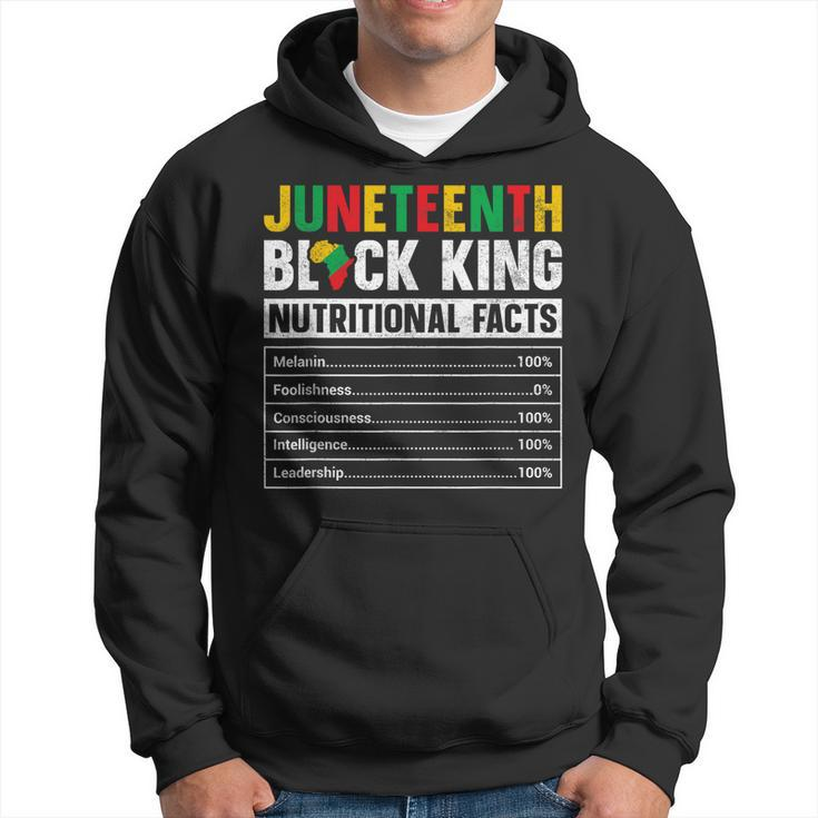Mens Junenth Black King Nutritional Facts Melanin Men Father  Hoodie