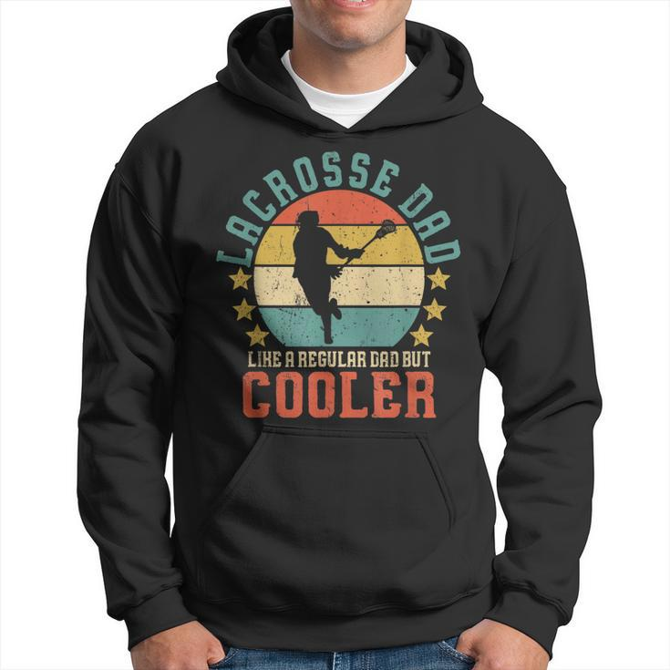 Mens Lacrosse Dad Vintage Funny Fathers Day Gift For Lax Daddy  Hoodie