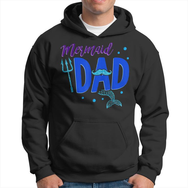 Mens Mermaid Dad Father Sea Lover T Shirt Matching Birthday Gift Hoodie
