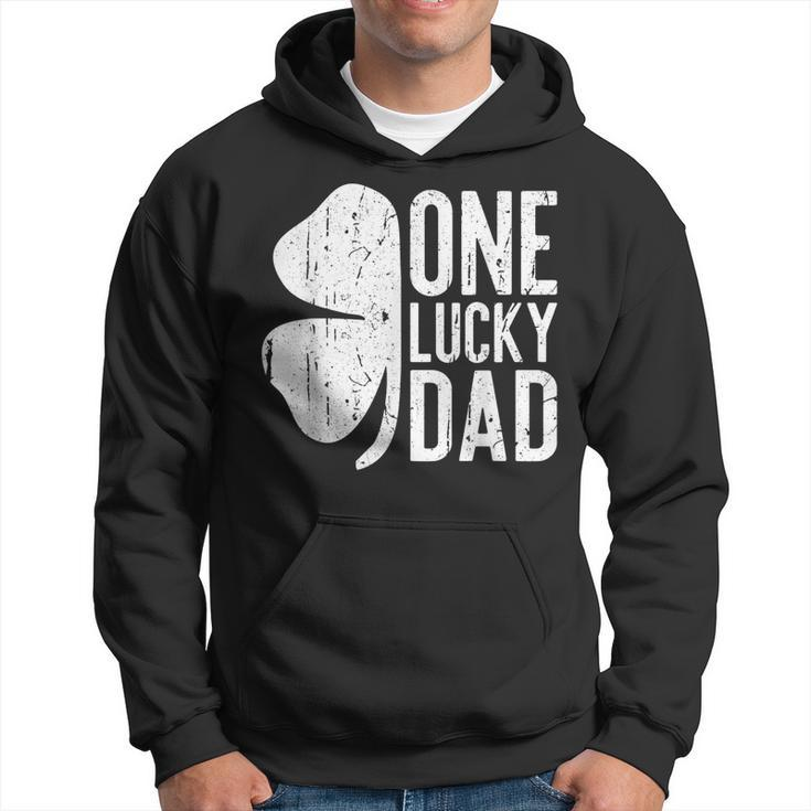 Mens One Lucky Dad  Vintage St Patrick Day   Hoodie