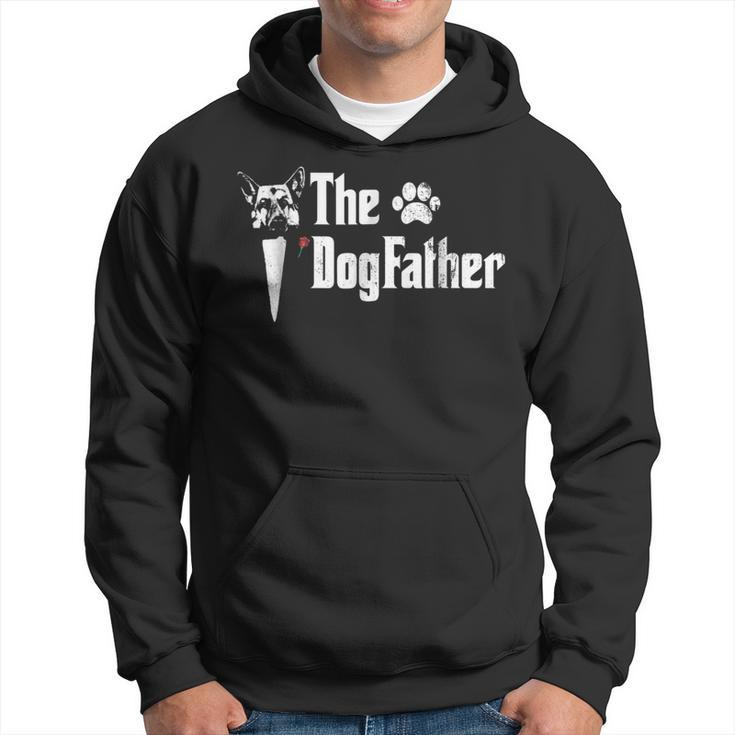 Mens The Dogfather German Shepherd Dog Dad Tshirt Fathers Day Hoodie