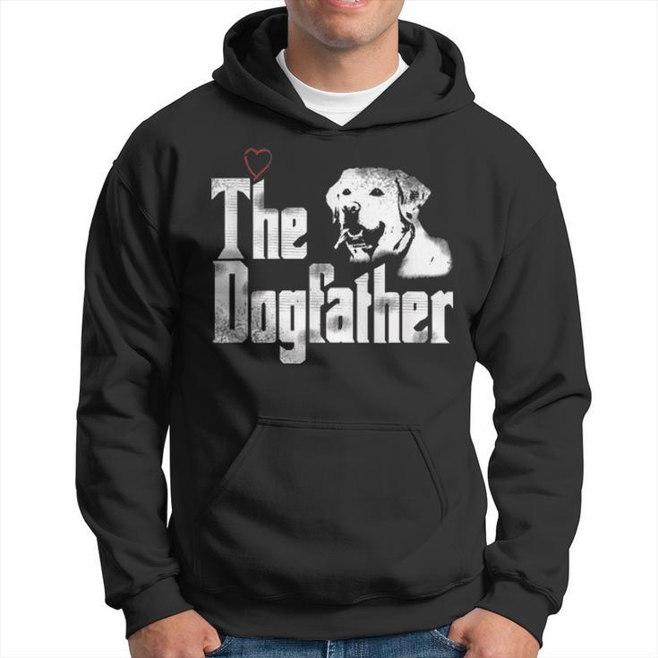 Mens The Dogfather  Labrador Dad T Fathers Day Gift Hoodie