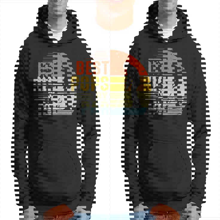 Mens Vintage Best Pops By Par Funny Pops Fathers Day Gift Hoodie