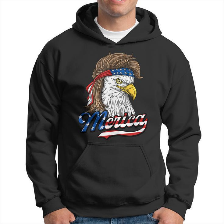 Merica - Patriotic Usa Eagle Of Freedom - 4Th Of July  Hoodie