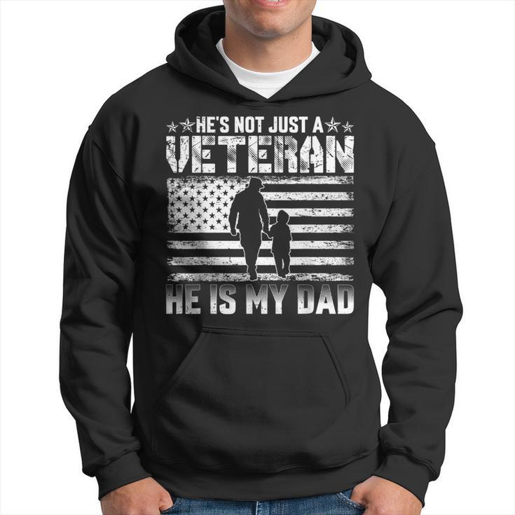Military Family Veteran Support My Dad Us Veteran Patriotic Hoodie