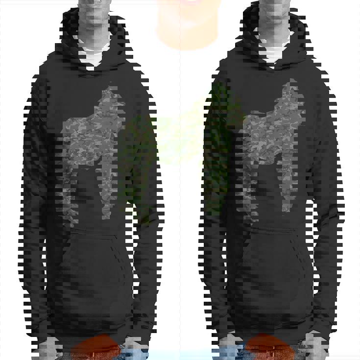 Military Gorilla Camo Print Us Ape Animal Veteran Men Gift Men Hoodie Graphic Print Hooded Sweatshirt