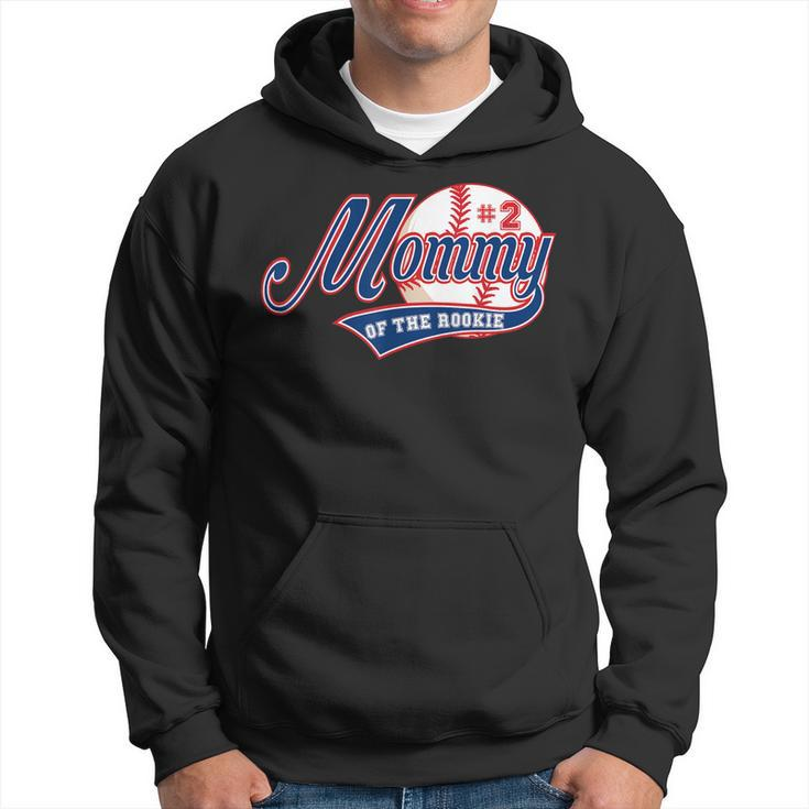 Mommy Of Rookie 2Nd Birthday Baseball Theme Matching Party Hoodie