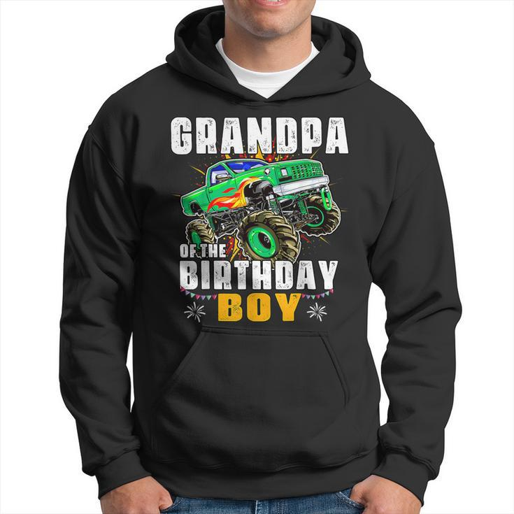 Monster Truck Family Matching Grandpa Of The Birthday Boy Hoodie