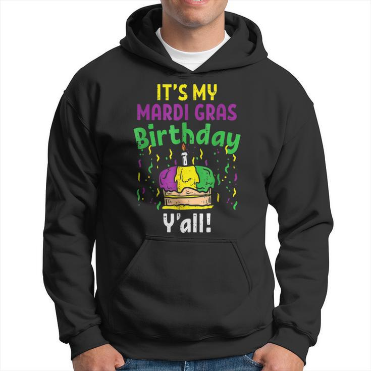 My Mardi Grass Birthday Yall King Cake Party Carnival Gift  V2 Hoodie