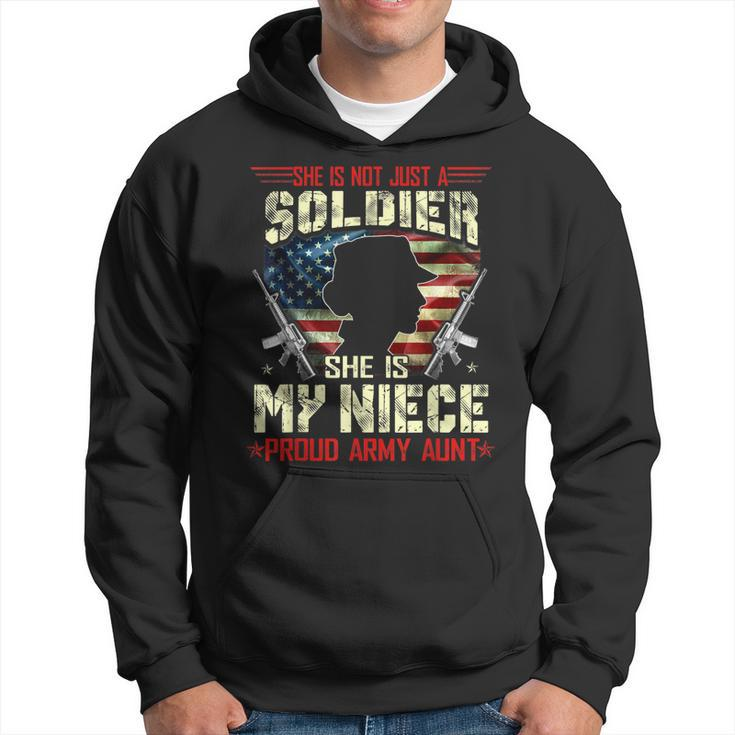 My Niece Is A Soldier Proud Army Aunt Military Gifts Hoodie