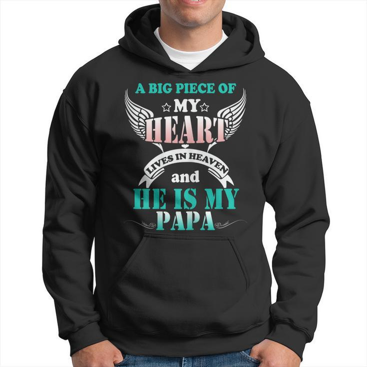 My Papa Lives In Heaven Shirt Memorial Day Papa Dad Grandpa Hoodie