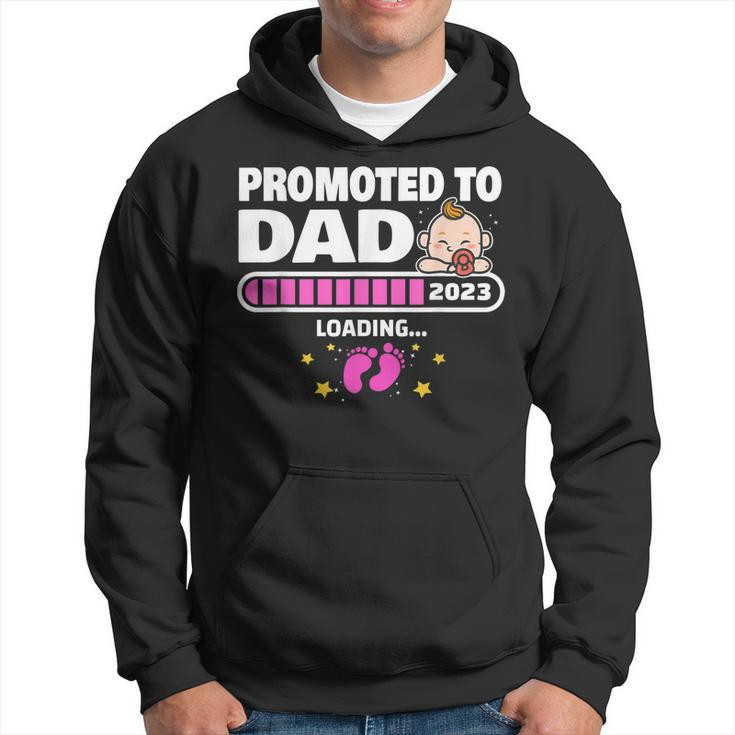 New Dad 1St Time Dad Est 2023 Promoted To Daddy 2023 Father Gift For Mens Hoodie
