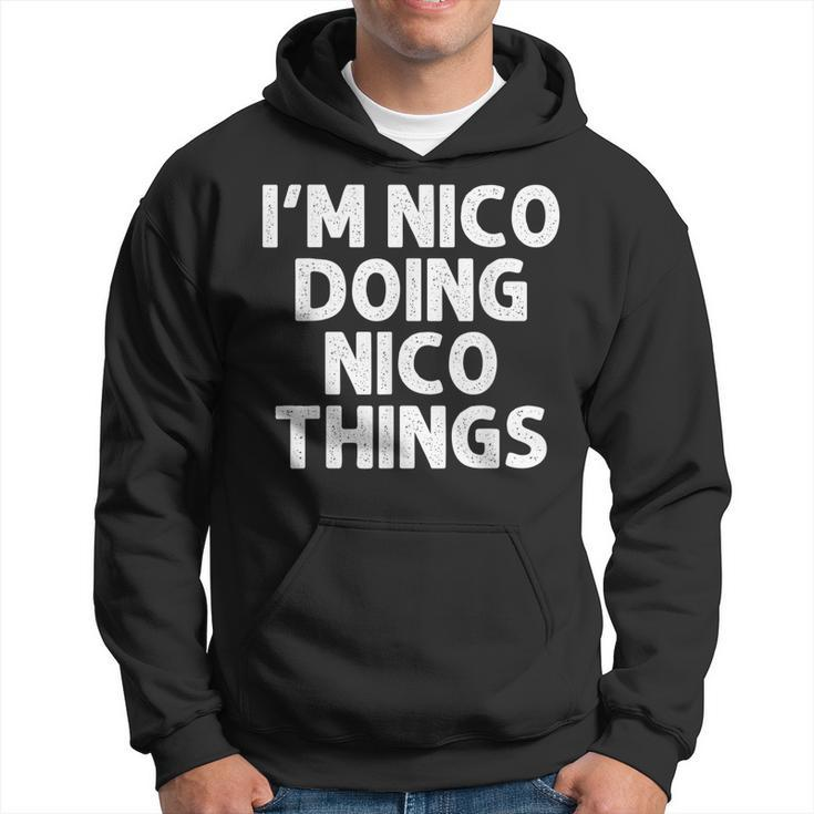 Nico Gift Doing Name Things Funny Personalized Joke Men  Hoodie