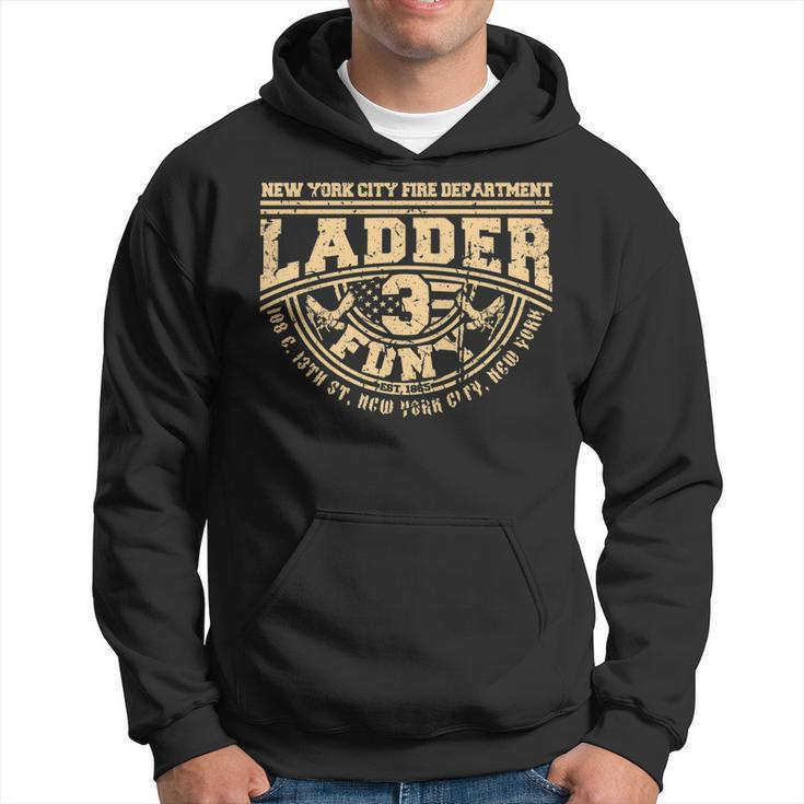 Nyc Fire Department Station Ladder 3 New York Firefighter Us   Hoodie