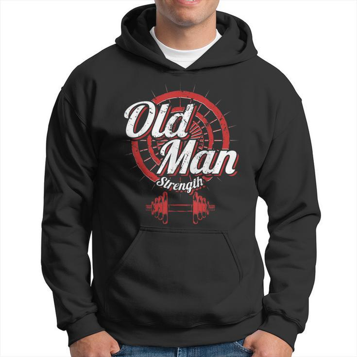 Old Man Strength Fitness Workout Gym Lover Body Building  Hoodie