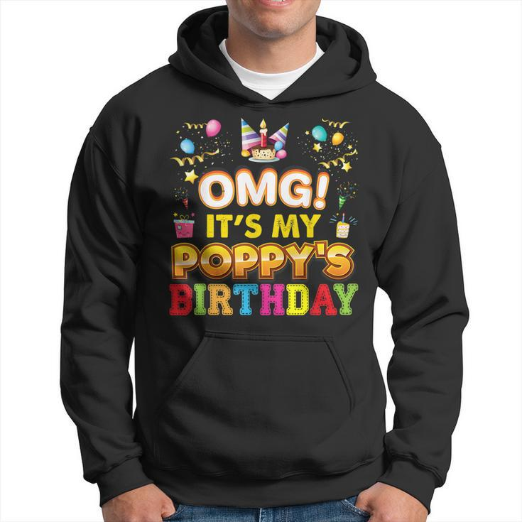Omg Its My Poppy Birthday Happy Gift Vintage Perfect Kid  Hoodie